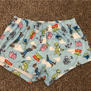 Toy Story Blue Character Print Shorts